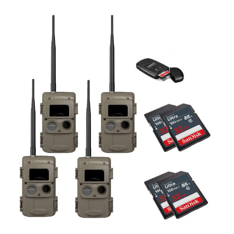 Cuddelink 4 x Pack with USB Card Reader