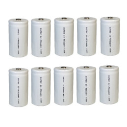 Rechargeable Intech 1.2v 5000mAh Ni-Cd D Cell Batteries